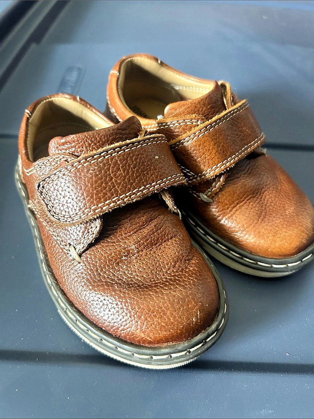Johnston & Murphy Boys McGuffey Leather Dress Shoes Brown Boys 5M